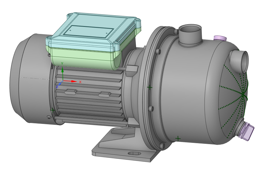 泵三维模型3:JS80自吸泵